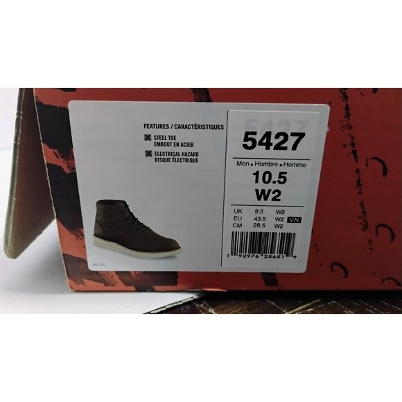 RED WING WORX SAFTEY TOE CHUKKA ZINC MENS WORK BOOTS SIZE 10.5 W2 5427 NIB - Picture 13 of 14